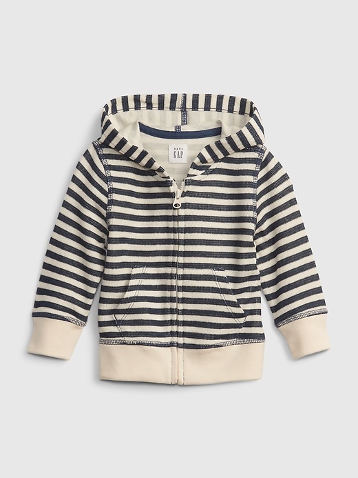 Image number 1 showing, Baby Stripe Hoodie Sweater