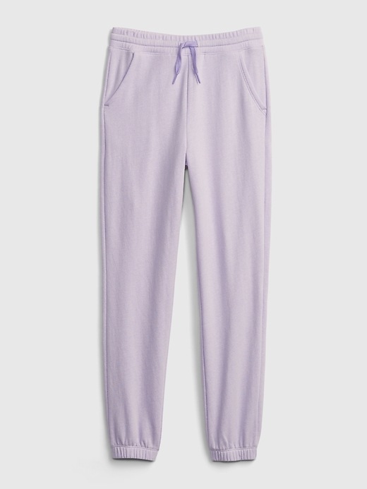 1 of 8 showing, with the color purple rose of product Kids Slouchy Pull-On Joggers
