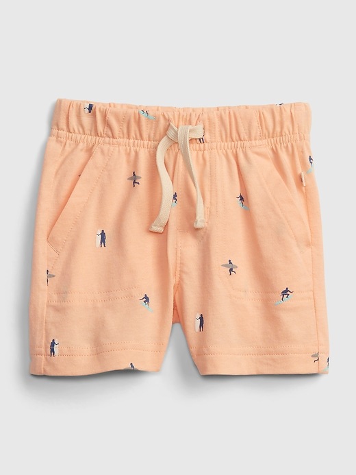 View large product image 1 of 1. Baby 100% Organic Cotton Mix and Match Pull-On Shorts