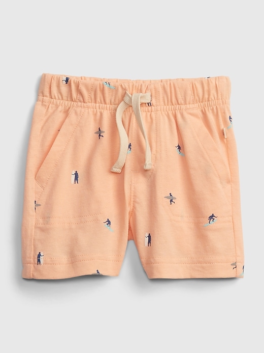 1 of 8 showing, with the color surfers of product Baby 100% Organic Cotton Mix and Match Pull-On Shorts