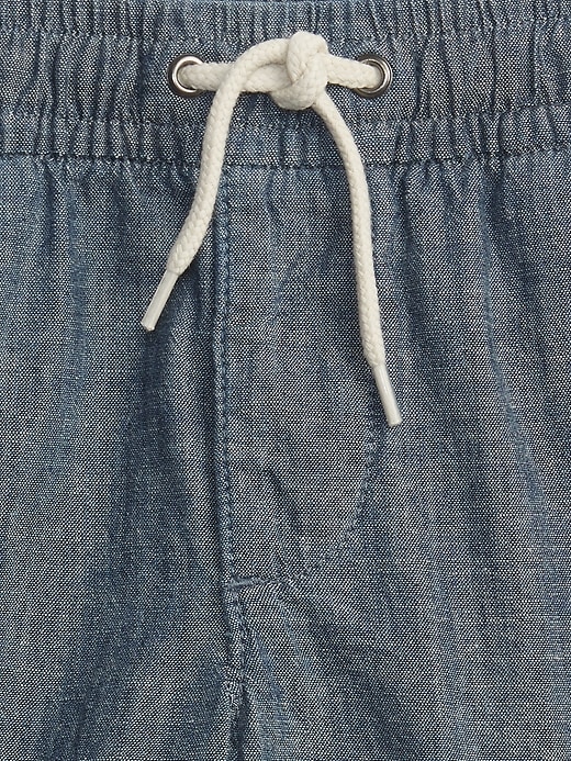 Image number 3 showing, Toddler Chambray Pull-On Shorts with Washwell&#153