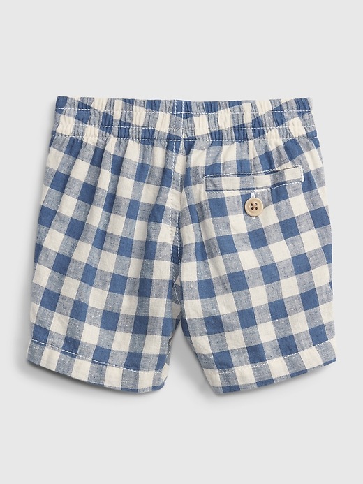 Image number 2 showing, Baby Plaid Pull-On Shorts