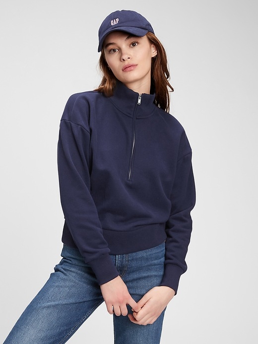 View large product image 1 of 1. Vintage Soft Half-Zip Sweatshirt