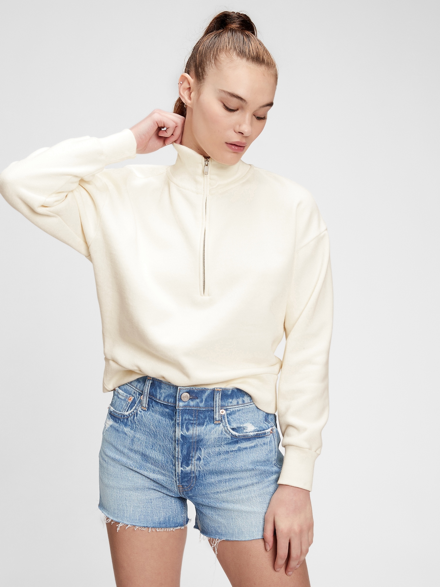 Vintage Soft Half-Zip Sweatshirt | Gap
