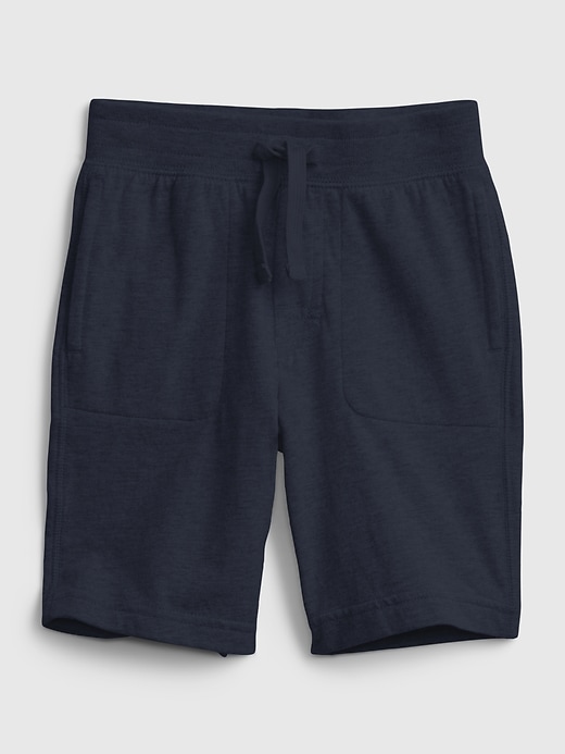 1 of 8 showing, with the color blue galaxy of product Toddler Organic Cotton Mix and Match Pull-On Shorts