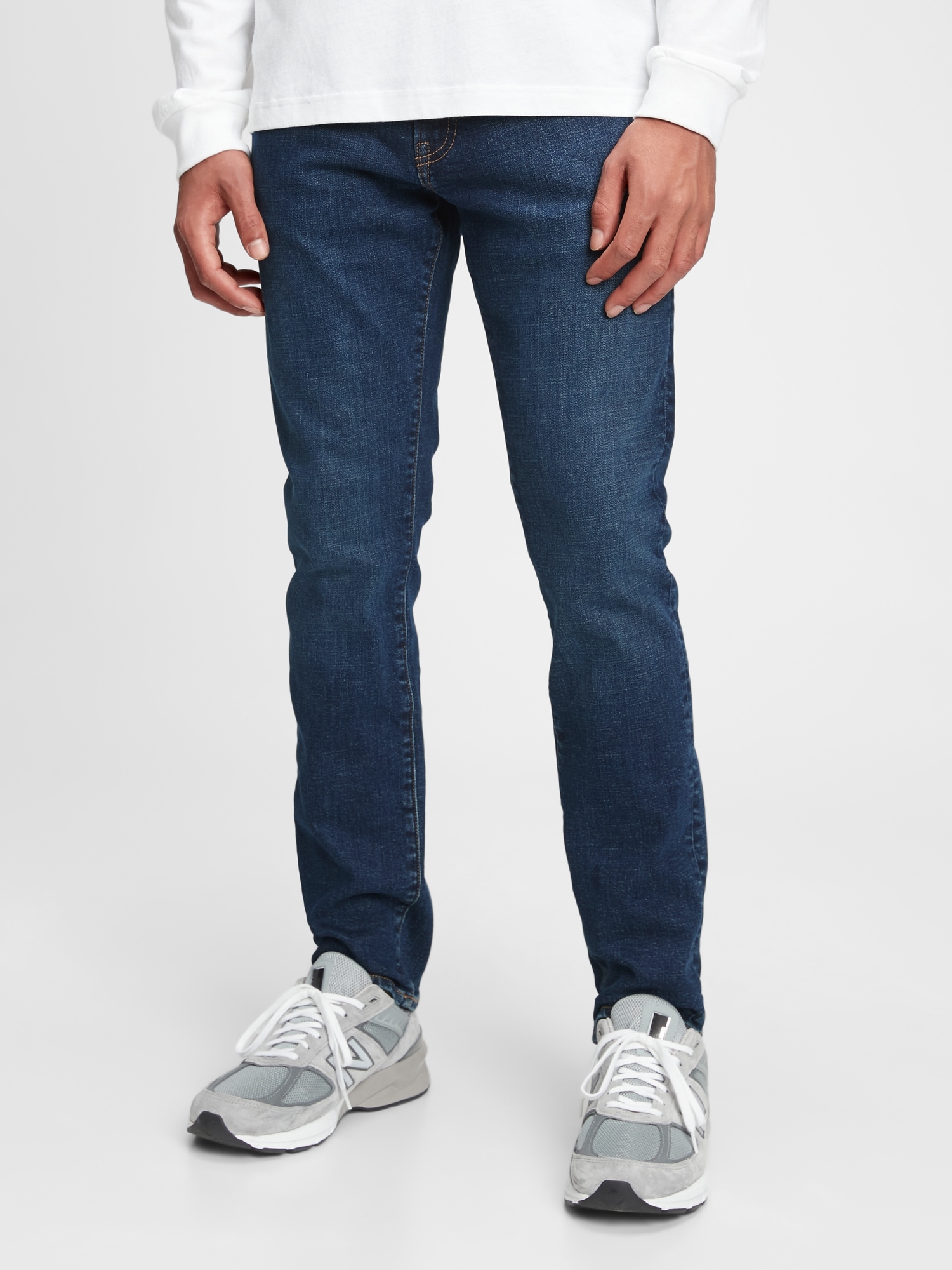 Gap Everyday Slim Jeans In Flex With Washwell In Rinse