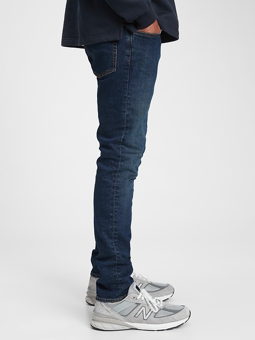 1 of 8 showing, with the color resin rinse of product Everyday Skinny Jeans in GapFlex with Washwell