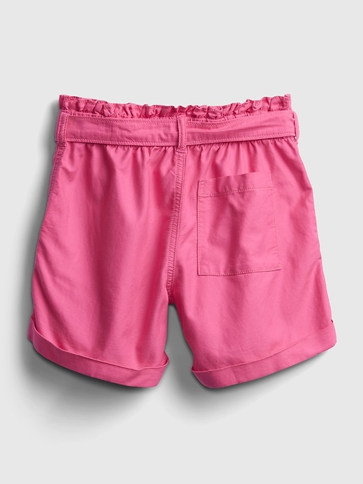 Image number 3 showing, Kids High-Rise Paperbag Waist Shorts