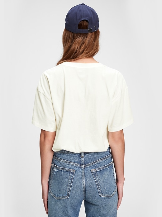 2 of 8 showing, with the color milk white of product Gap Logo T-Shirt