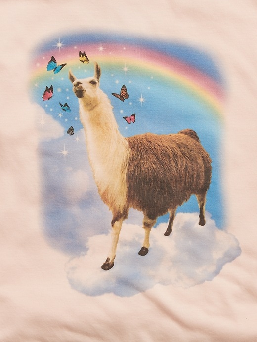 2 of 8 showing, with the color soft plum of product Kids Llama PJ Set
