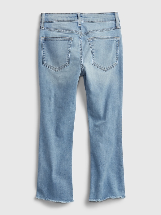 Image number 3 showing, Kids High-Rise Ankle Flare Jeans with Stretch