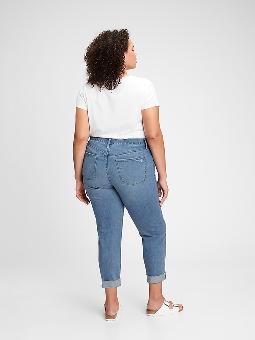 Image number 7 showing, High Rise Girlfriend Jeans