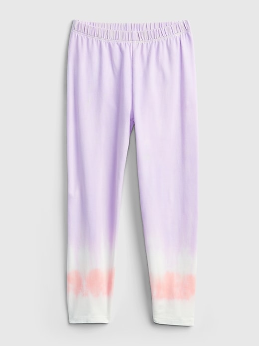 Image number 1 showing, Kids Print Crop Leggings in Stretch Jersey