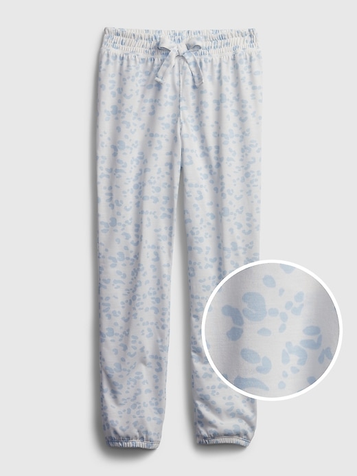 1 of 8 showing, with the color new off white of product Kids Print Pull-On Sleep Joggers
