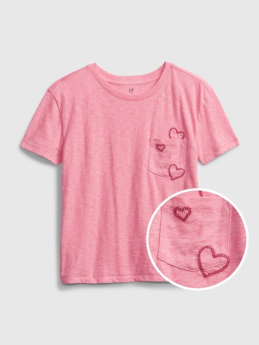 View large product image 1 of 1. Kids Print Pocket T-Shirt