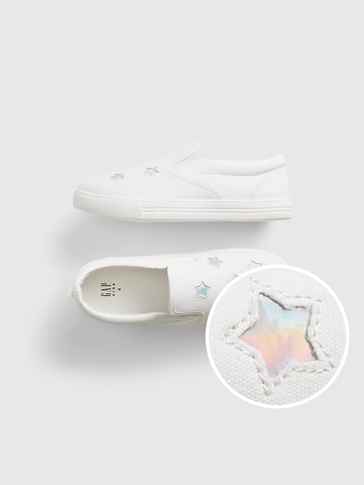 View large product image 1 of 1. Kids Star Slip-On Shoes