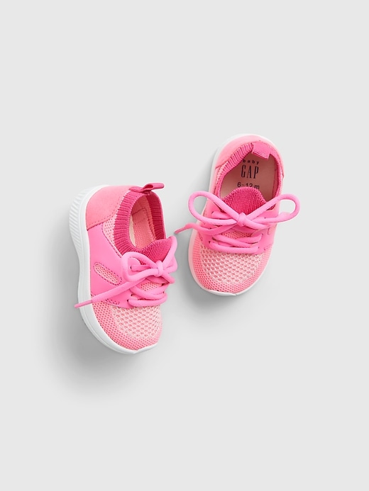 1 of 8 showing, with the color neon impulsive pink of product Baby Pink Sneakers