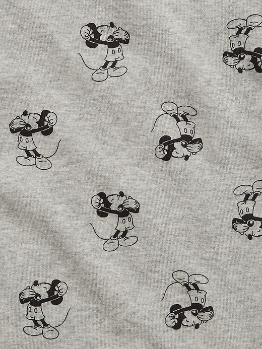 2 of 8 showing, with the color light heather gray of product babyGap &#124 Disney Mickey Mouse 100% Organic Cotton PJ Set