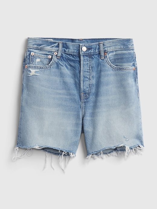 Image number 8 showing, 5'' Mid Rise Distressed Boyfriend Shorts With Washwell&#153