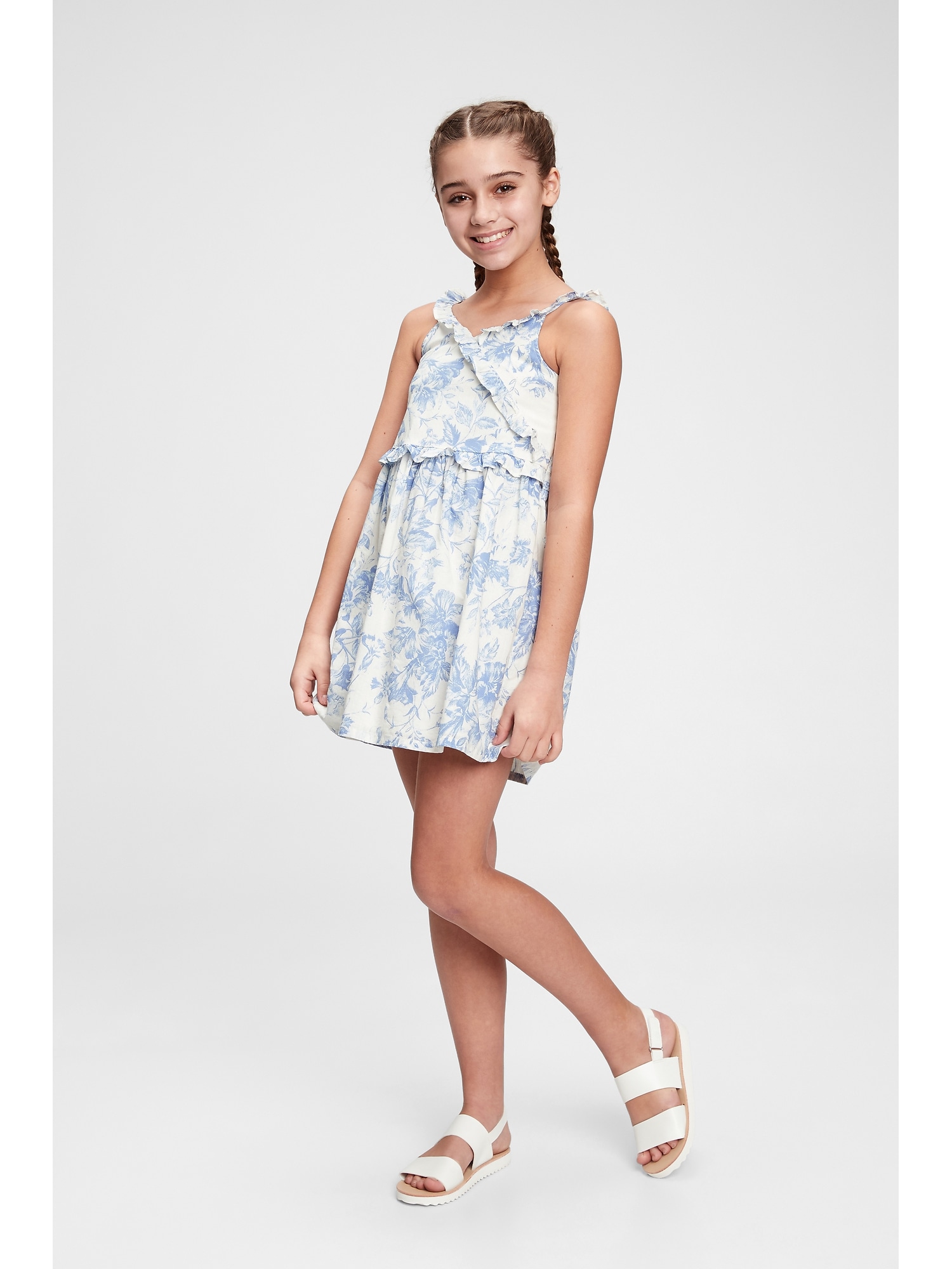 gap ruffle dress