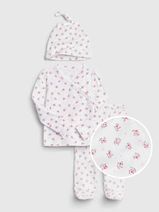 Baby Print Kimono Outfit Set
