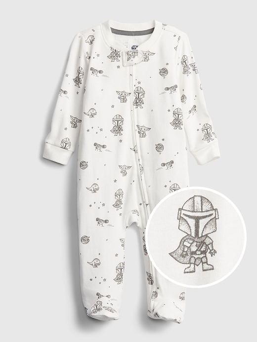1 of 8 showing, with the color new off white of product babyGap &#124 Star Wars™ One-Piece
