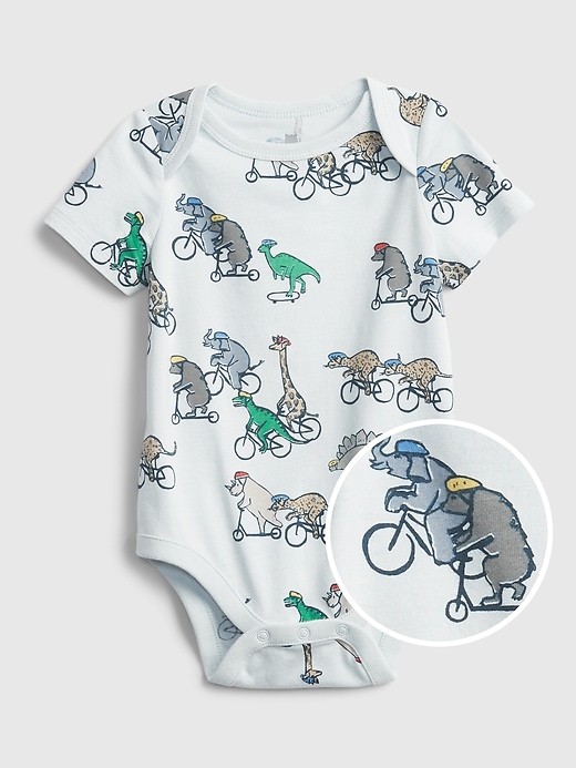 Image number 4 showing, Baby 100% Organic Cotton Mix and Match Print Bodysuit