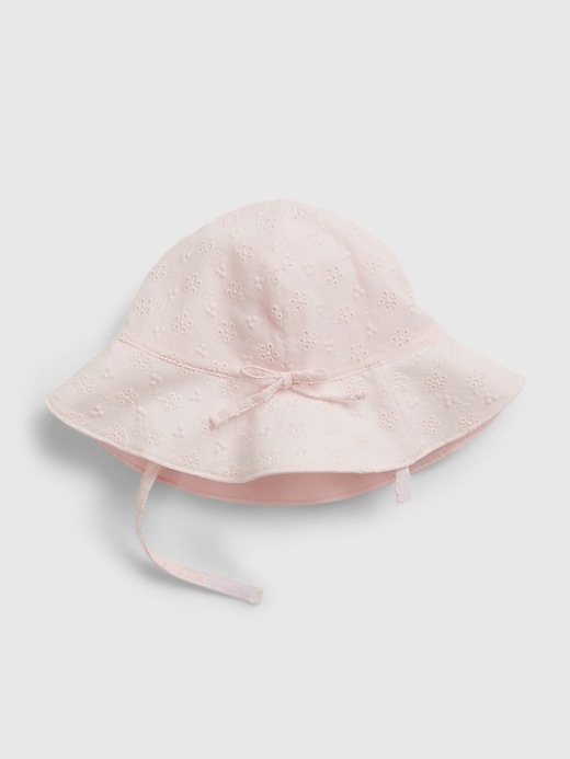 1 of 8 showing, with the color cherry blossom of product Baby Eyelet Bucket Hat