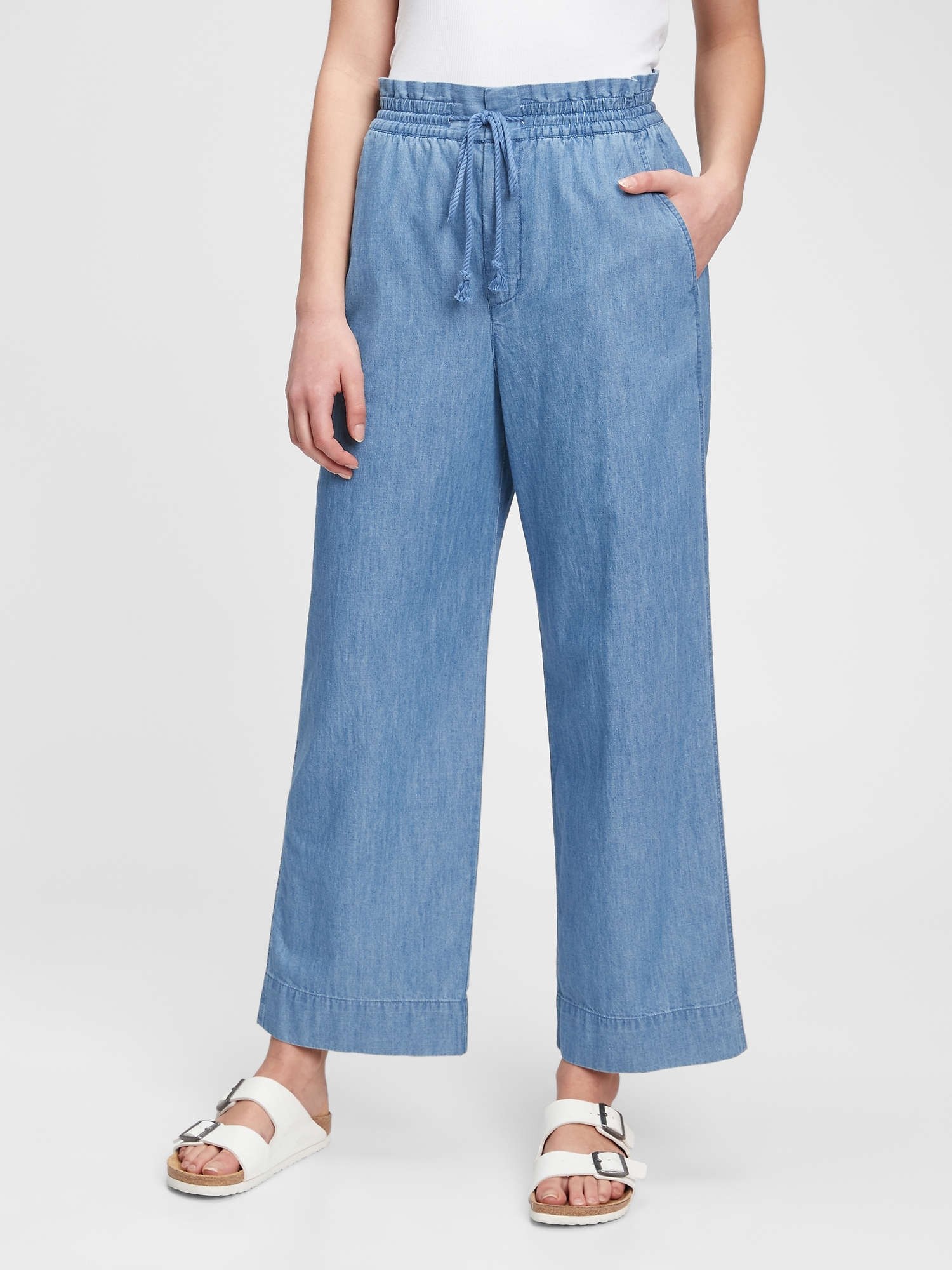 J. Jill Chambray Cropped Pants for Women