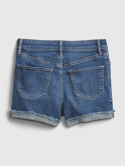 Image number 3 showing, Kids Gen Good High Rise Denim Shortie Shorts with Stretch
