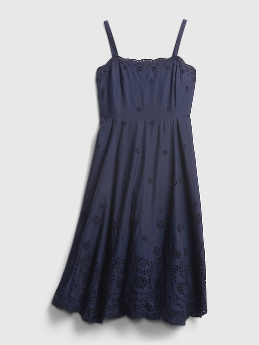 Image number 6 showing, Squareneck Eyelet Midi Dress