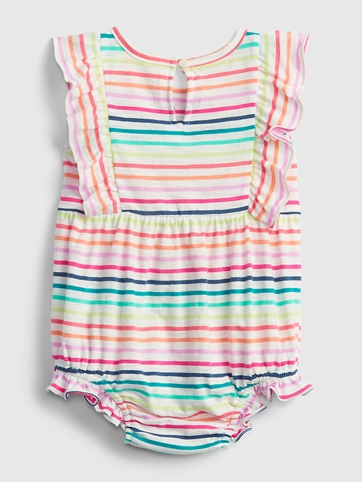 2 of 8 showing, with the color multi stripe of product Baby Stripe Bubble One-Piece