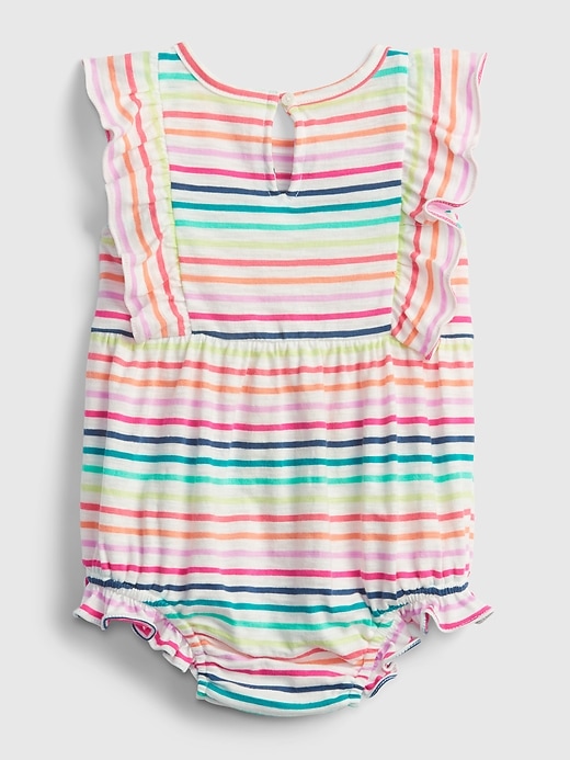 Image number 2 showing, Baby Stripe Bubble One-Piece