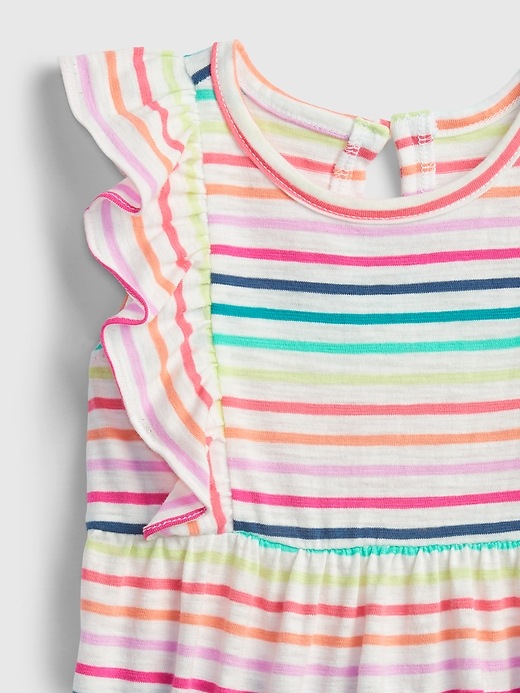 Image number 3 showing, Baby Stripe Bubble One-Piece