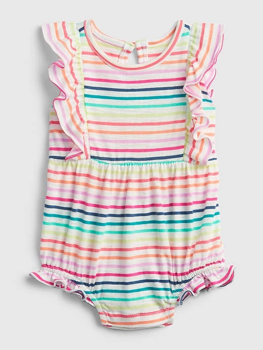 Image number 1 showing, Baby Stripe Bubble One-Piece