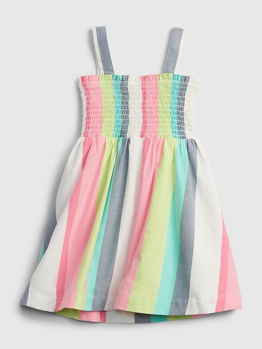 Image number 2 showing, Toddler Stripe Smocked Dress