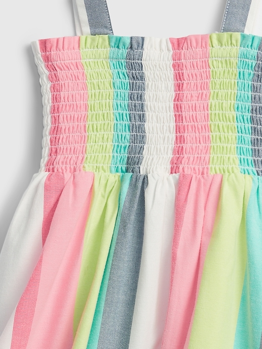 Image number 3 showing, Toddler Stripe Smocked Dress