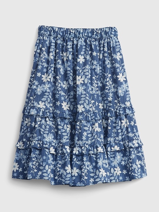 Image number 2 showing, Kids Floral Midi Skirt