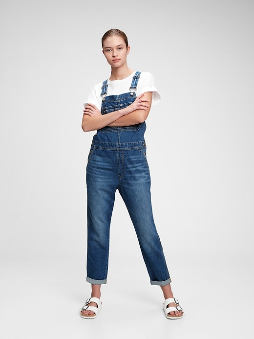 Image number 1 showing, Slouchy Overalls with Washwell