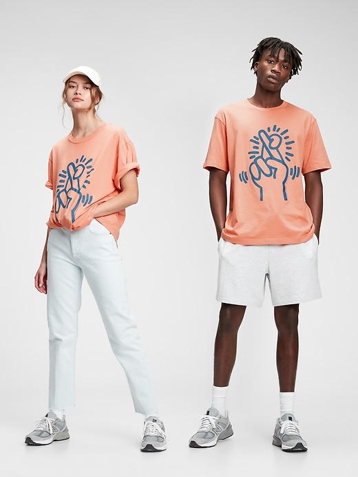 View large product image 1 of 1. Keith Haring Graphic T-Shirt