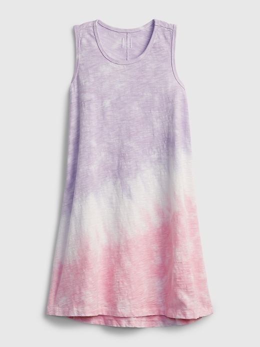 Image number 1 showing, Kids Tie-Dye Trapeze Dress