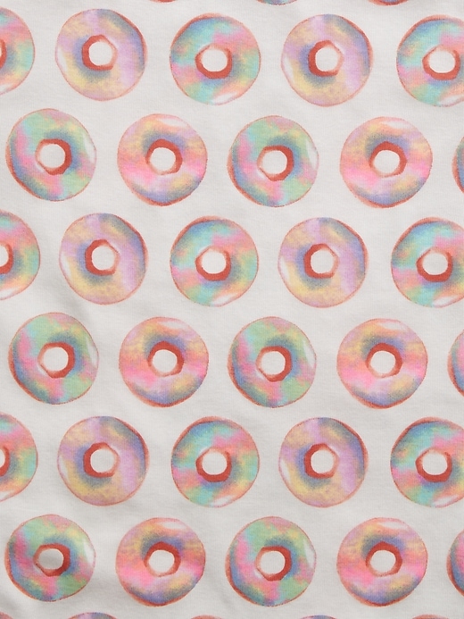 Image number 2 showing, Kids 100% Organic Cotton Donut Graphic PJ Set