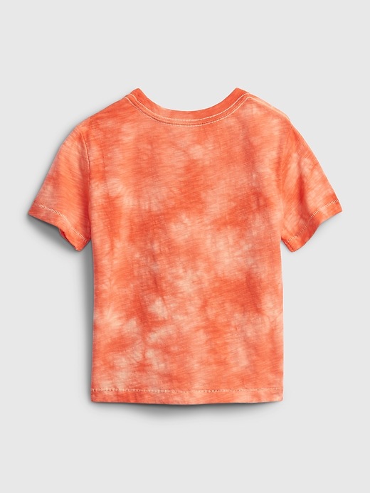 2 of 8 showing, with the color orange tie dye of product Toddler Tie-Dye Graphic T-Shirt