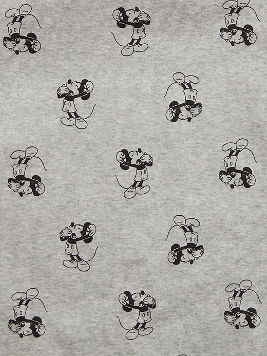 2 of 8 showing, with the color light heather gray of product GapKids &#124 Disney Mickey Mouse 100% Organic Cotton PJ Set