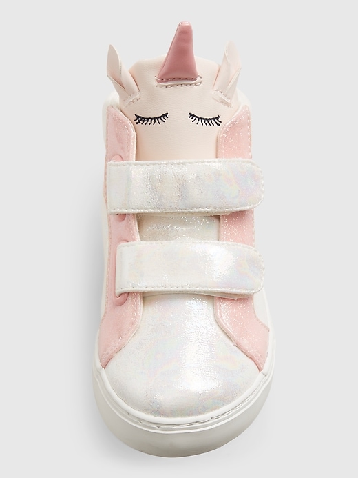 Image number 2 showing, Toddler Unicorn High-Top Sneakers
