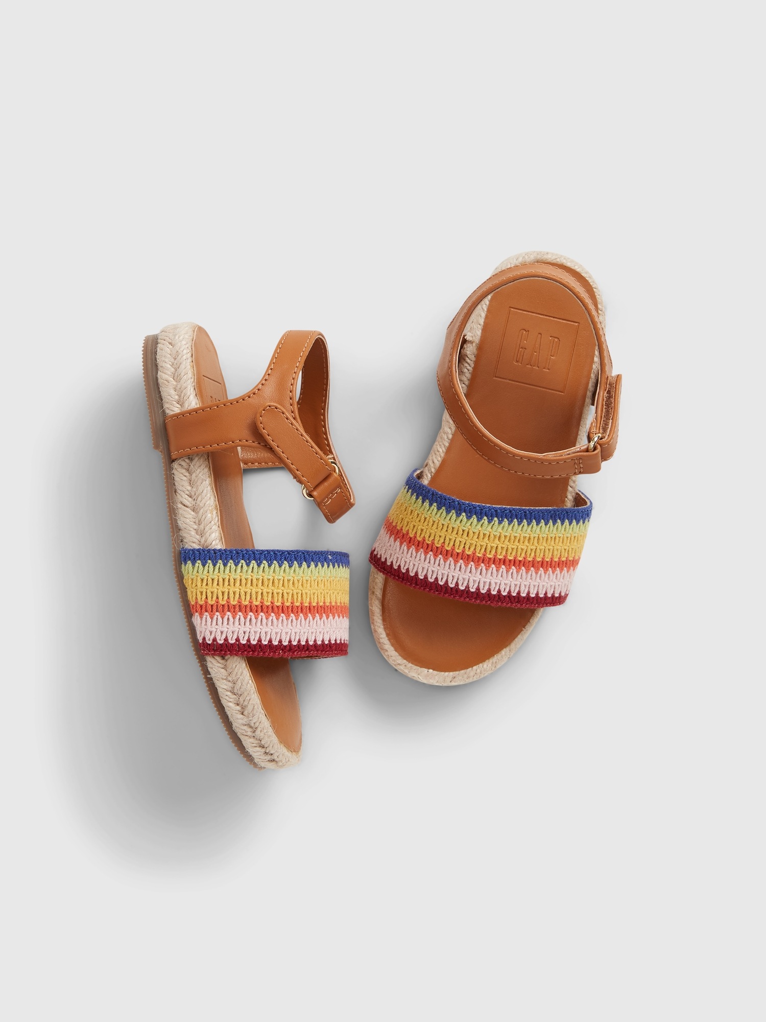 rainbow sandals with ankle strap