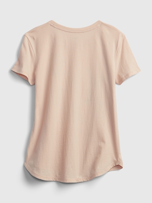 2 of 8 showing, with the color murmur pink of product Kids Sequin Fruit Graphic T-Shirt