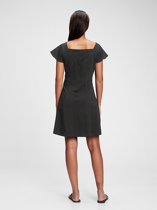 Image number 2 showing, Button-Front Flare Dress