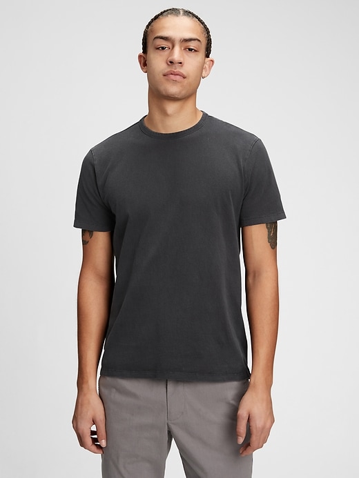 1 of 8 showing, with the color black moonless night of product Slub T-Shirt