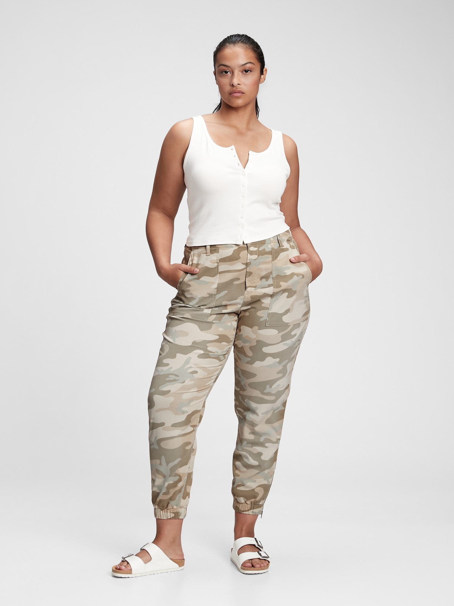 gap girlfriend utility joggers